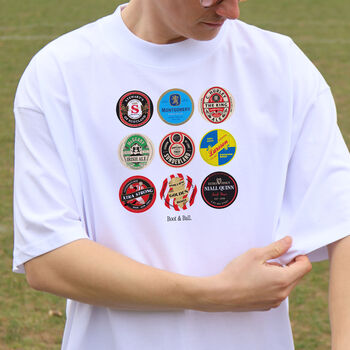 Sunderland Football Beer Mats Oversized T Shirt, 4 of 11