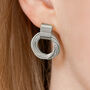 Twisted Rope Design Hoop Earrings, thumbnail 1 of 3