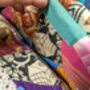 Vibrant Patchwork Sari Cushion Cover Handmade In India, thumbnail 6 of 11