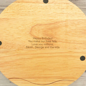 Personalised Cheese Board For Her, 5 of 6