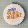 Hello Sunshine Cross Stitch Embroidery Kit, thumbnail 2 of 2