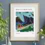 Music Poster Pink Floyd Inspired Abstract Art Print, thumbnail 1 of 4