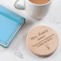 Personalised Coffee Coaster End Of Year Gift For Teacher, thumbnail 7 of 10