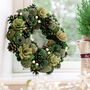 Hemlock Grove Indoor Christmas Wreath With Bow, thumbnail 3 of 10