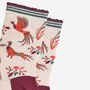 Women's Bamboo Socks Cream Woodland Pheasant, thumbnail 3 of 5