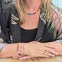 Good Vibes Rainbow Gemstone Beaded Necklace, 6mm, thumbnail 4 of 9