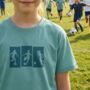 Women's Football Rectangles Children's T Shirt, thumbnail 2 of 3