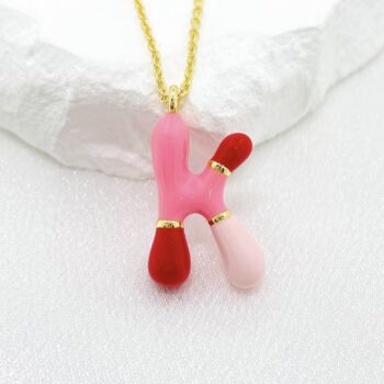 Bubble Alphabet Enamel Necklace, 2 of 10