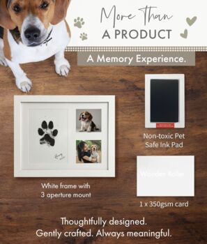 Paw Print Ink Keepsake Photo Frame Kit, 7 of 12