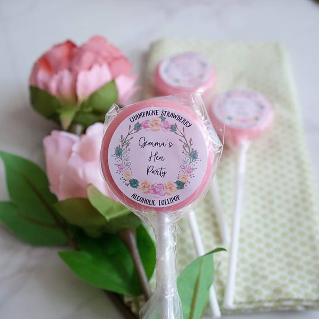 Floral Wreath Hen Party Lollipops By Holly's Lollies ...