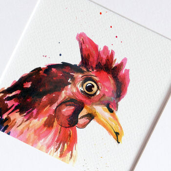 Inky Chicken Illustration Print, 2 of 12