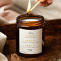 Gift For Bride To Be Special Dates Timeline Candle, thumbnail 1 of 11