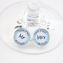 Eight Personalised Wedding Top Table Wine Charms, thumbnail 3 of 8