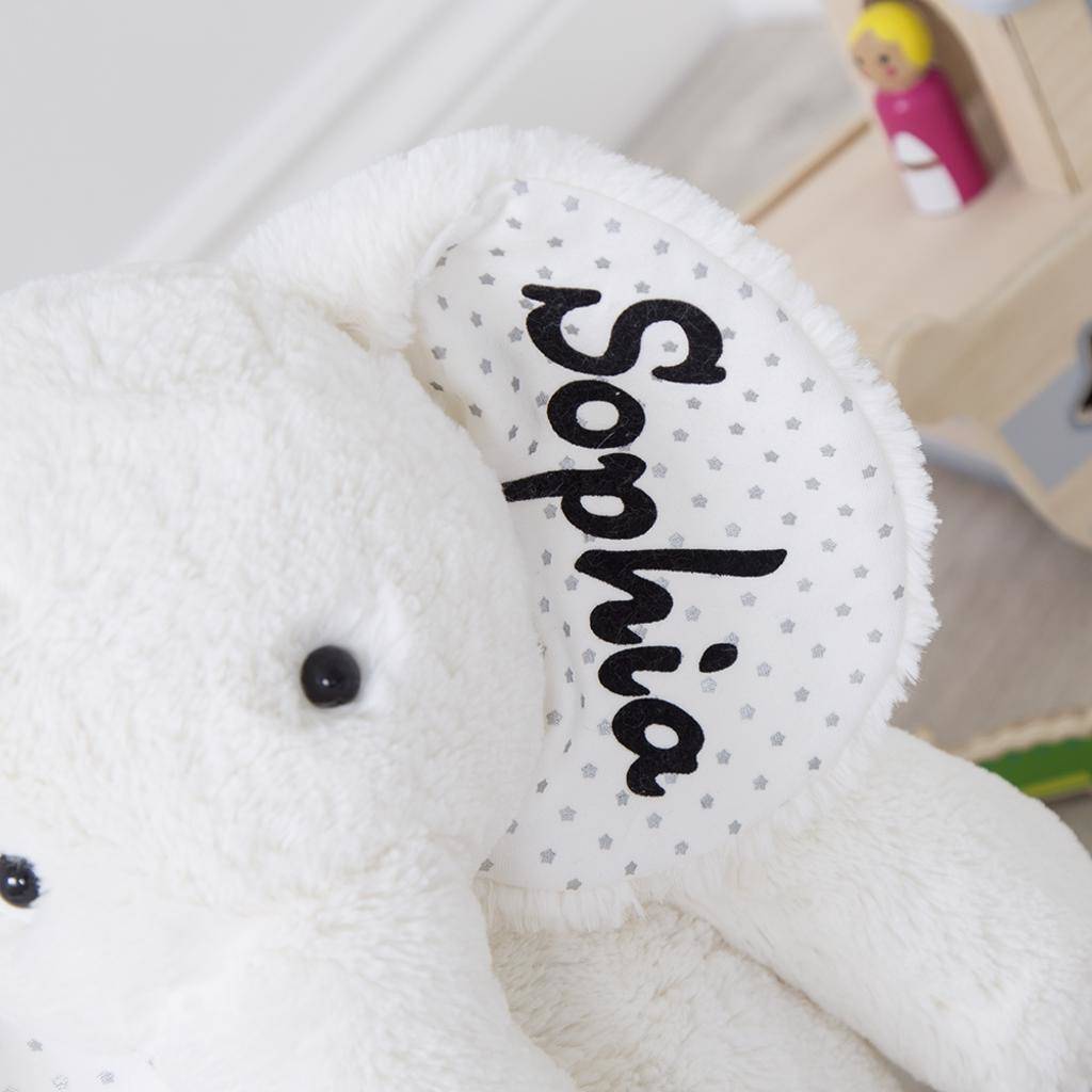 white elephant soft toy