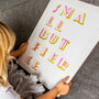 'Small But Fierce' Typographic Print Gift For Children, thumbnail 3 of 5