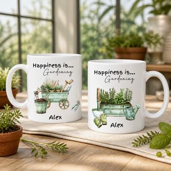Personalised Gardening Mug For People Who Love A Cuppa In Their Garden, 2 of 5
