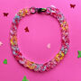 Speckled Acrylic Link Statement Necklace, thumbnail 3 of 6