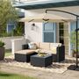 Rattan Patio Furniture Set With Sofa And Table, thumbnail 3 of 9