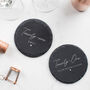 Personalised Slate Coaster 50th Birthday Gift For Mum Her, thumbnail 9 of 9
