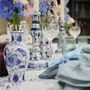 Chinoiserie Blue And White Porcelain Dutch Candlestick, thumbnail 5 of 8