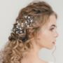Floral Gold Silver Or Rose Gold Bridal Headpiece Cherry, thumbnail 7 of 12