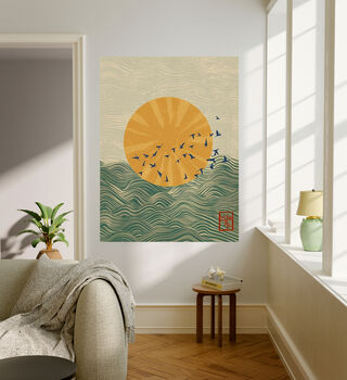 Raising Sun Japanese Art Print, 2 of 4
