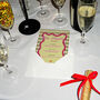 Personalised Festive Harlequin Christmas Dinner Menu Digital Download, thumbnail 5 of 7