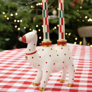 Hand Painted Spotty Ceramic Camel Candle Holder, 3 of 5