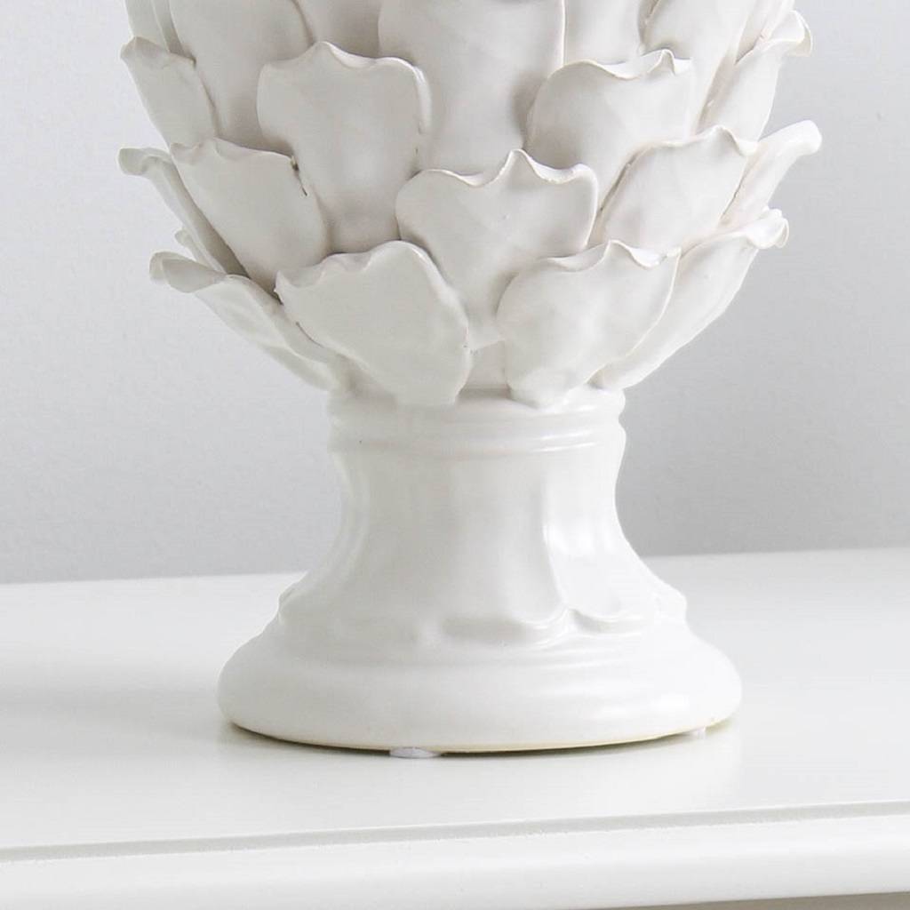 white ceramic pinecone by marquis & dawe | notonthehighstreet.com