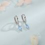 Extra Tiny Marquise Cz Huggie Hoop Earrings, thumbnail 3 of 12