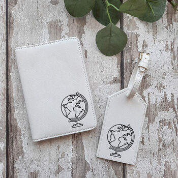 World Globe Passport Cover And Luggage Tag Set, 2 of 4