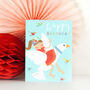 Mini Glittery Dove Birthday Card, thumbnail 2 of 4