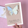 Personalised Map Butterfly Mother's Day Card, thumbnail 4 of 7