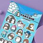 Penguin Sticker Sheet, thumbnail 5 of 6