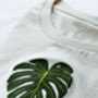 Eco Friendly Embroidered Monstera T Shirt, thumbnail 7 of 7