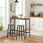 Set Of Two Bar Stools With Metal Frame, thumbnail 2 of 11