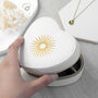 Customisable Sun White Heart Jewellery Case, thumbnail 5 of 11