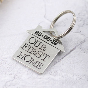 Personalised First Home Housewarming Gift Keyring, 8 of 11