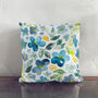 Blue Watercolor Botanical Wildflower Cushion Cover, thumbnail 9 of 12