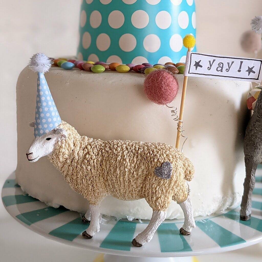 Personalised Party Animal Farmyard Cake Toppers By Zippitysstudio