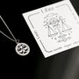 Zodiac Necklace In Sterling Silver, Gift Idea For Her, thumbnail 2 of 10