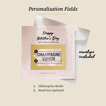 Personalised Scratch Off Mother’s Day Surprise Card, 4 of 5