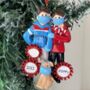 Personalised Couple With Dog Christmas Decoration, thumbnail 5 of 7