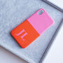 Personalised Pink And Orange Phone Case, thumbnail 1 of 5