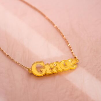 Statement Personalised Name Necklace, 2 of 10