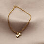 9ct Gold Double Heart Charm Bracelet, thumbnail 5 of 9