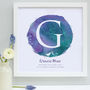 Personalised Christening Watercolour Framed Print, thumbnail 8 of 11