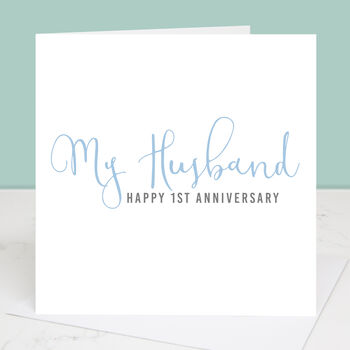 Personalised Anniversary Calligraphy Card, 2 of 4