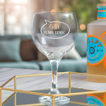 'Gin Is My Tonic' Gin Glass, 3 of 7