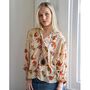 Celestial Moon And Stars Print Button Down Shirt, thumbnail 3 of 4